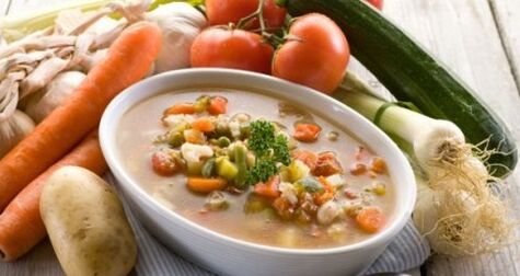 जठरशोथ के लिए सब्जी प्यूरी सूप